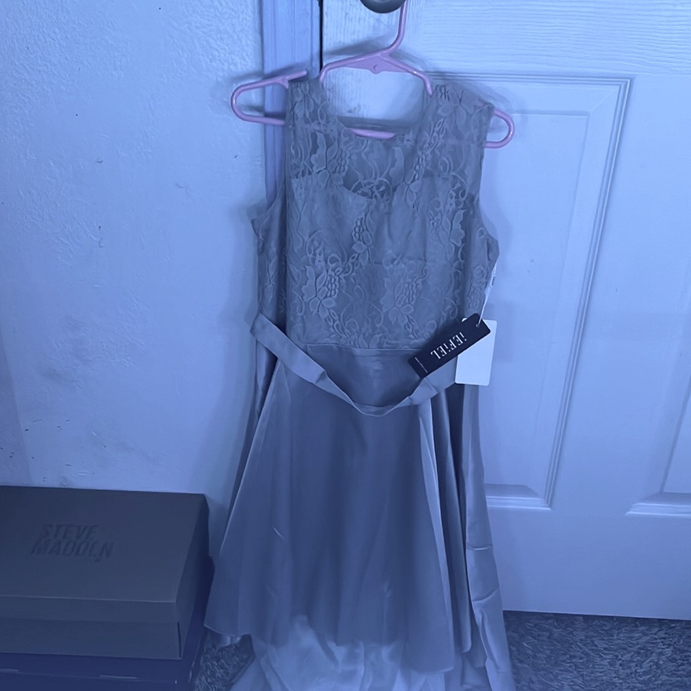 Grey iFFEiEL silver / grey lace dress